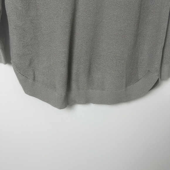 Astrologie Gray White Fuzzy Star Ribbed Boat Neck Long Sleeve Boho Sweater XXL - Picture 5 of 9